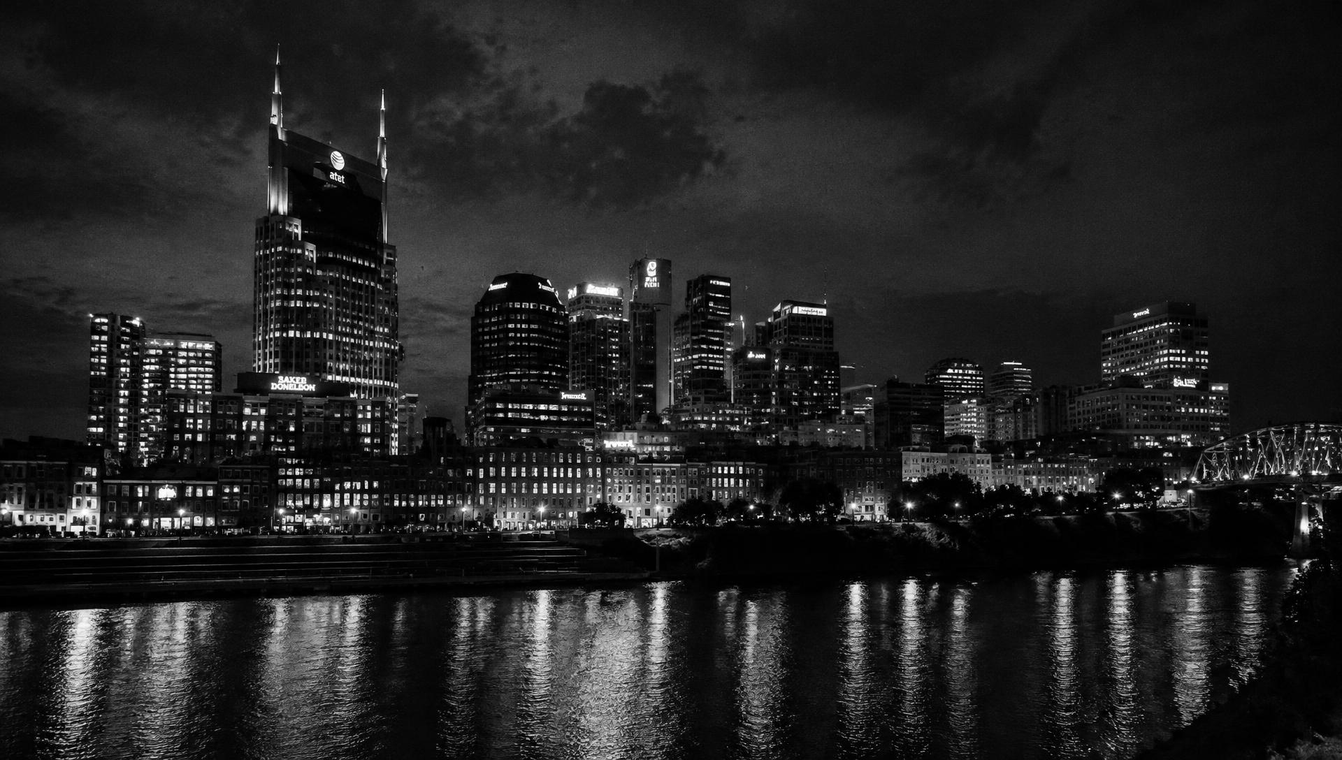 Nashville skyline at night